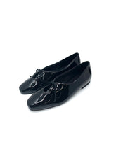 画像をギャラリービューアに読み込む, Square Toe Leather Enamel Pumps -Black-