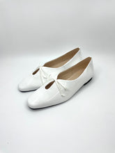 画像をギャラリービューアに読み込む, Square Toe Leather Enamel Pumps -White-