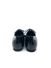 Load image into Gallery viewer, Square Toe Leather Enamel Pumps　-Black-
